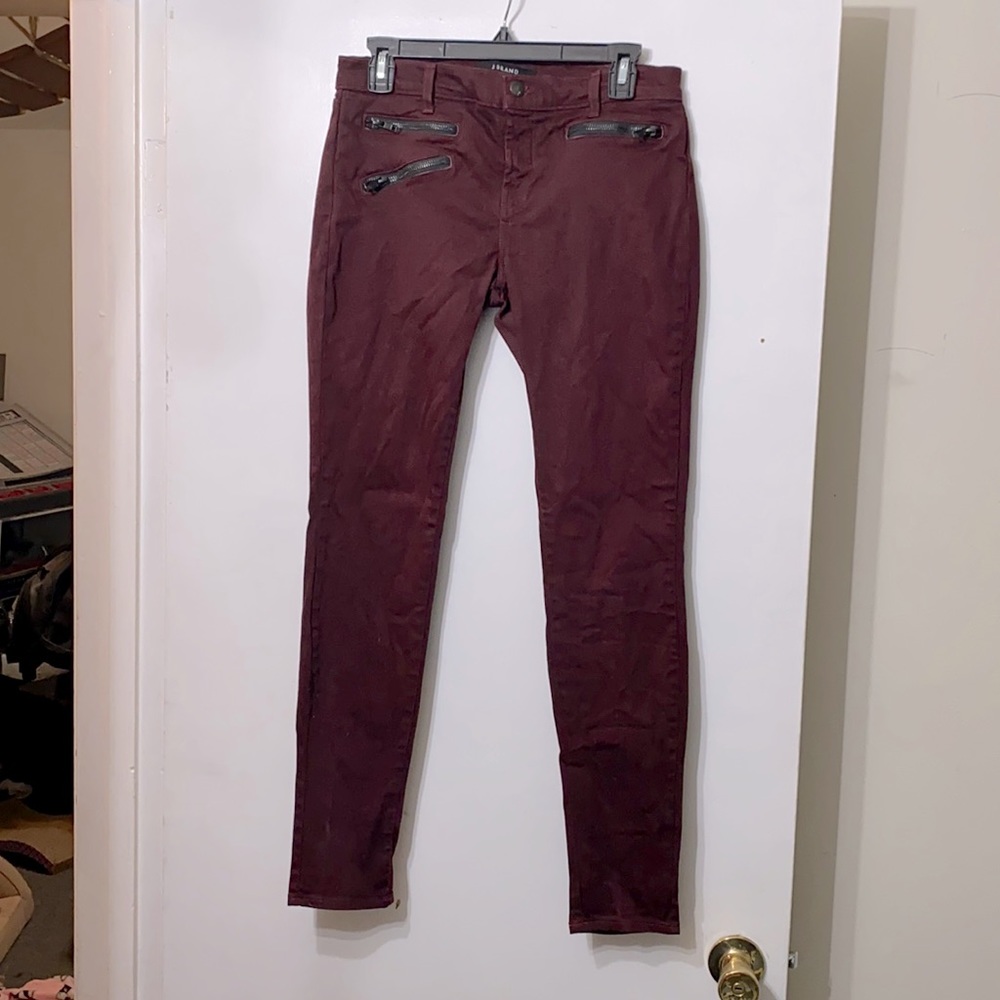 J Brand Zoey Jeans is Lava Burgandy